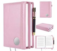 Motipuns Double AA Book Cover & 12 Steps & 12 Leather Double AA Book Cover Medallion Holder Paperback Protector Leather Gift for Women Men (Light Pink,1 Pack)