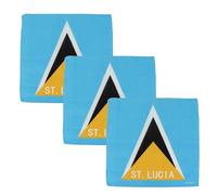 Motique Accessories St Lucia Flag Bandana - Set of 3