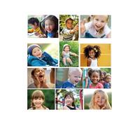 Motiskyy 12 Pcs Diversity Posters for Classroom Preschool Educational Learning Real Pictures for Daycare Home Multicultural Awareness(Children Real Photo Poster Style)
