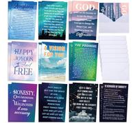 Motiskyy 20 Pack Sobriety Greeting Card with Envelope 4 x 6 Inch Blank Assorted Recovery Encouragement Cards Sobriety Anniversary Cards Inspirational Hope Quotes for Men and Women (Dark Style)