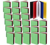 Motiskyy 24 Pcs Wordless Book Plan of Salvation Sunday School Gospel Tracts Gifts Christian Bible Tracts 6 Color Black White Red Blue Yellow Green Evangelism Salvation Spiritual Jesus Book