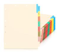 Motiskyy 80 Sets Medical Chart Dividers with Tabs - 9 x 11 Inch, 8 Side Tabs Index Blank Chart - Monthly Medical Folders Organizer Paper File Dividers for Hospitals Nursing Homes Rehab Centers