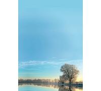 Motiv-Papier Wintermorgen , 50 Blatt A4, 100g/qm, hochwertiges Briefpapier für Laser/Ink/Copy/Hand