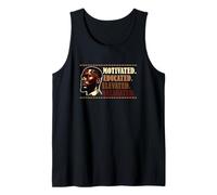 Motivated Educated Elevated Melanated Proud Black Afro Men Tank Top
