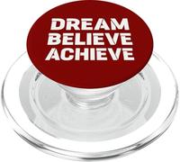MOTIVATION DREAM, BELIEVE, ACHIEVE : LARGE BOLD Graphic PopSockets PopGrip for MagSafe
