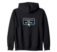Motivation Exe Not Found Funny Retro Pixel Zip Hoodie