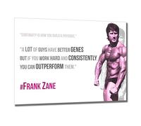 Motivation Frank Zane Quote A4 Unframed Mr. Olympia Inspiration Poster Train Hard Picture Gym Fitness Bodybuilding Determination Bedroom Artwork Wall Decoration Reprint