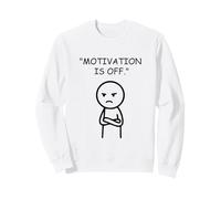 Motivation Is Off Funny Lazy Mood Line Art Sweatshirt