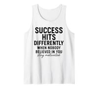 Motivation Mindset Inspiration Stay Motivated Positive Vibe Tank Top