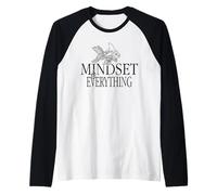 Motivation Mindset is Everything Positive Art for Men Women Raglan Baseball Tee