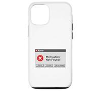 Motivation Not Found Funny Retro Computer Error Graphic Case for iPhone 12/12 Pro
