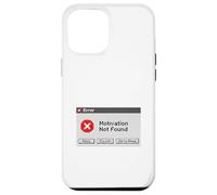 Motivation Not Found Funny Retro Computer Error Graphic Case for iPhone 12 Pro Max