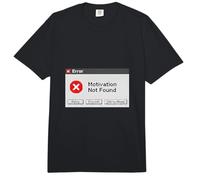Motivation Not Found Funny Retro Computer Error Graphic Comfort Colors Adult Heavyweight T-Shirt