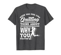 Motivation Runners Motivational Running T-Shirt, Men, Dark Heather Grey, 5X-Large