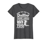 Motivation Runners Motivational Running T-Shirt, Women, Dark Heather Grey, X-Large