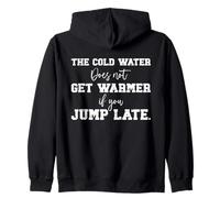 Motivational Action Courage Mindset Quote Retro Vintage Zip Hoodie