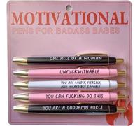 Motivational Badass Pen Set - Funny Pens Swear Word Daily Pen Set, Inspiration Pens,Swear Word Daily Ballpoint Pen Set,School Office Home Funny Office Gifts (Motivational)
