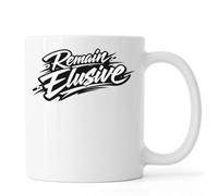 Motivational Bold Hand Lettering Design Ceramic Tea Coffee Mug White