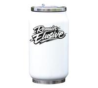 Motivational Bold Hand Lettering Design Vacuum Insulated Thermal Beverage Can Bottle White