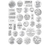 Motivational Charms JIALEEY Wholesale Bulk Lots Inspirational Message Charm Pendants for Crafting Jewelry Findings Making Accessory for DIY Necklace Bracelet 30PCS