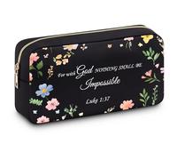 Motivational Christian Gifts for Women Makeup Bag for Mum Aunt Sister Cosmetic Bag Inspirational Religious Gift for Friend Encouragement Spiritual Religious Bible Gifts for Women Cosmetic Bag