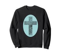 Motivational Cross With a Bible Verse Sweatshirt