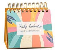 Motivational Desk Calendar 2025 - Folding Daily Planner Stand Up Table Calendars Inspirational Desk Calendar For Friends, Colleagues, Home, Office, Workplace Or Stude