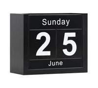 Motivational Desk Calendars Wooden Block Calendar For Desk Cute Date Display Blocks Accessory AT-A-GLANCE 2026 Wall Calendar(Black)