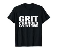 Motivational Distressed Typography, Grit Changes Everything T-Shirt