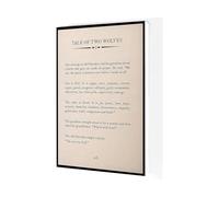 Motivational Dual Wolves Poster, Ethically Inspired Story Canvas Art, Positive Mindset Wall Painting for Living Room Office Den(Framed,16X24inch(40X60cm))