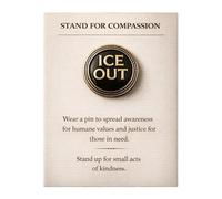Motivational Enamel Pins - “Ice Out” & “Be Good” Lapel Pins for Kindness, Metal Pin for Jackets, Hats, Backpacks, Inspirational Gift