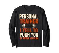 Motivational Fitness Coaching Personal Trainer Long Sleeve T-Shirt