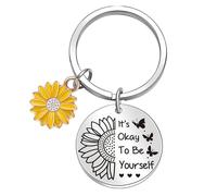 Motivational Gifts For Him, Novelty Inspirational Gifts For Women It's Ok To Be Yourself, You Got This Gifts Keyrings For Her, A Little Reminder Keychain For Bestie Friendship, Birthday Gift