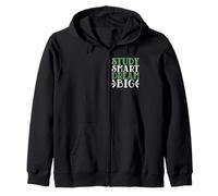 Motivational Goals-Study Smart Dream Big Zip Hoodie