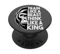 Motivational Gorilla Workout Fitness Training PopSockets Adhesive PopGrip