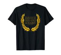 Motivational Greek Philosophy Aristotle Quote On Excellence T-Shirt