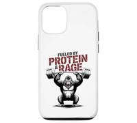 Motivational Gym Quote Fueled by Protein & Rage Case for iPhone 12/12 Pro