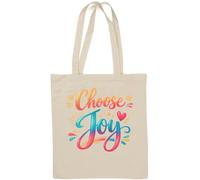 Motivational Hand Lettering With Vibrant Colors Natural Cotton Tote Bag White
