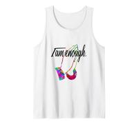 Motivational I AM Enough Colorful Praying Hands Tank Top