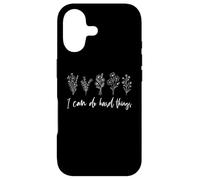 Motivational I Can Do Hard Things Floral Inspirational Case for iPhone 17