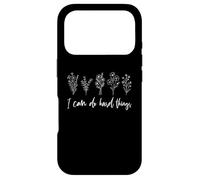 Motivational I Can Do Hard Things Floral Inspirational Case for iPhone 17 Pro