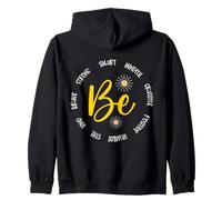 Motivational Inspirational Be Smart Mindful Positive Quote Zip Hoodie
