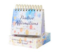 Motivational & Inspirational Calendar,2024 Flip Over 365 Days Affirmation Calendar, Daily Flip Calendar with Inspirational Quotes,Inspirational Standing Flip Calendar,Positive Daily Affirmations