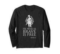 Motivational Inspiring Seneca Quote Ancient Roman Philosophy Long Sleeve T-Shirt