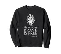 Motivational Inspiring Seneca Quote Ancient Roman Philosophy Sweatshirt