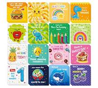 Motivational Lunch Notes for Kids, Inspirational Affirmation Cards | Encouragement Positive Lunch Quotes Comments | Space to Write Personal Message Cards for Boys, Girls