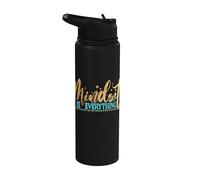 Motivational Mindset is Everything Positive Inspirational Stainless Steel Insulated Water Bottle