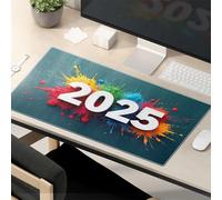 Motivational Mouse Pad 2025: A Year Of Colorful Beginnings Mouse Pad Desk Pad Large Desk Pad Large