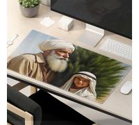 Motivational Mouse Pad Desert Journey: An Elderly Man And Young Boy Share Stories Mouse Pad Funny Office Supplies Funny Mouse Pads For Work