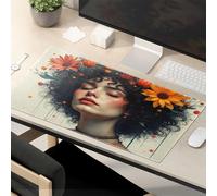Motivational Mouse Pad Floral Crown: A Portrait Of Serenity And Nature'S Beauty Mouse Pad Funny Office Supplies Funny Mouse Pads For Work